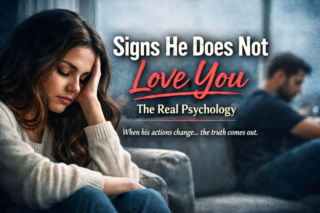 sad woman feeling emotional distance in relationship man ignoring her signs he does not love you psychology