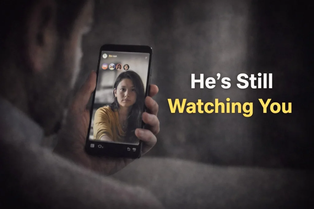 he still watiching you on social media