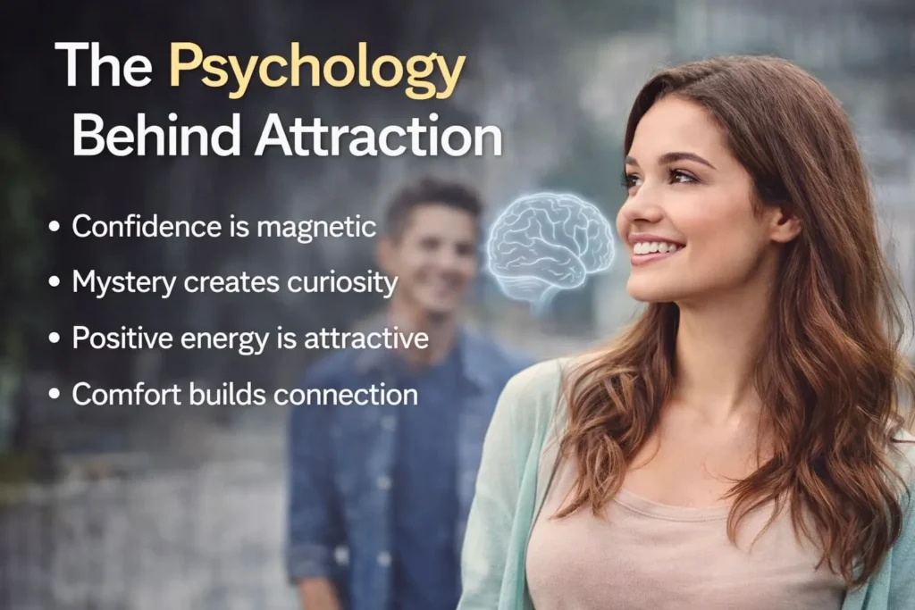 Psychology behind attraction and confidence that naturally attract boys