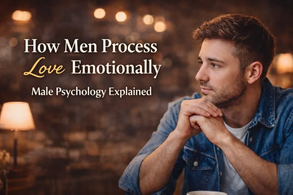 how men process love emotionally male psychology explained