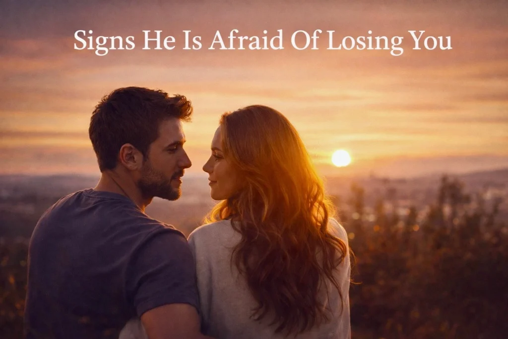 signs he is afraid of losing you