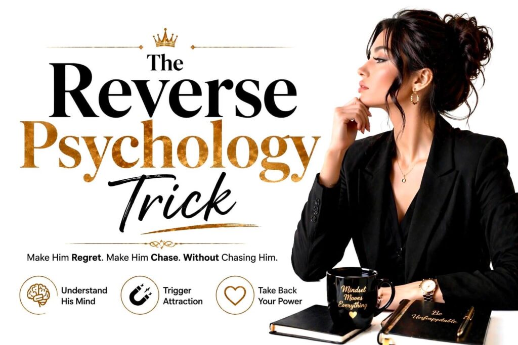 Reverse psychology trick in relationships blog section showing how silence and emotional withdrawal create attraction and curiosity