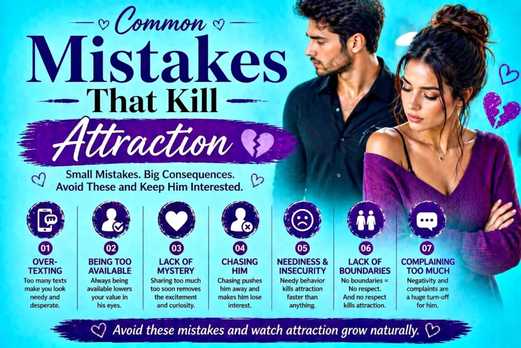 sad couple showing common mistakes that reduce attraction and push a man away