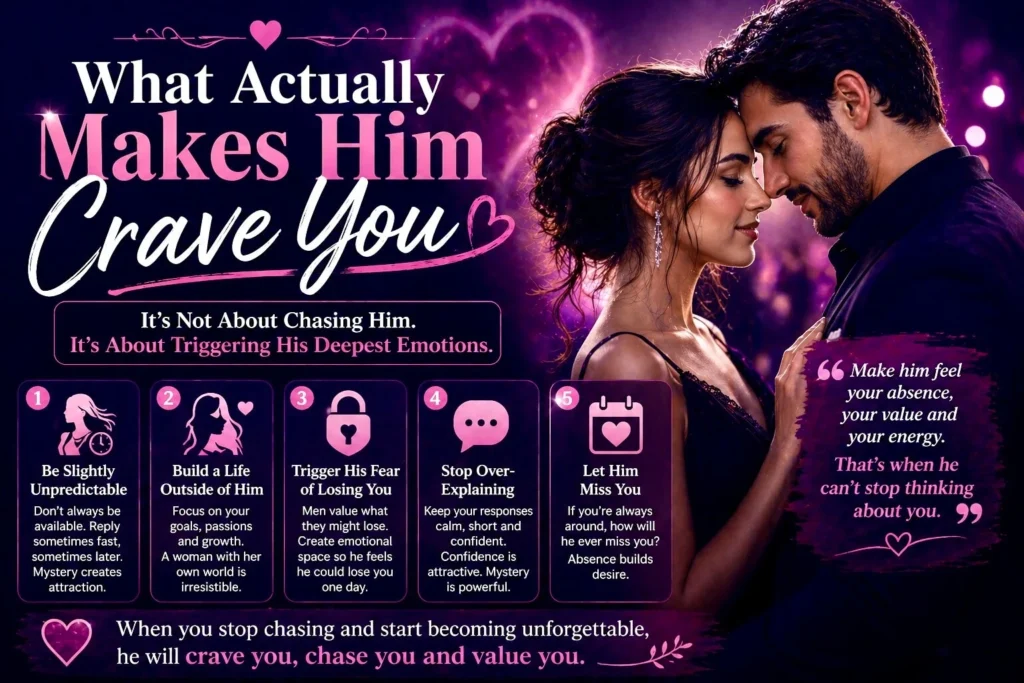 Romantic couple bonding emotionally showing key psychological triggers that make a man crave you deeply