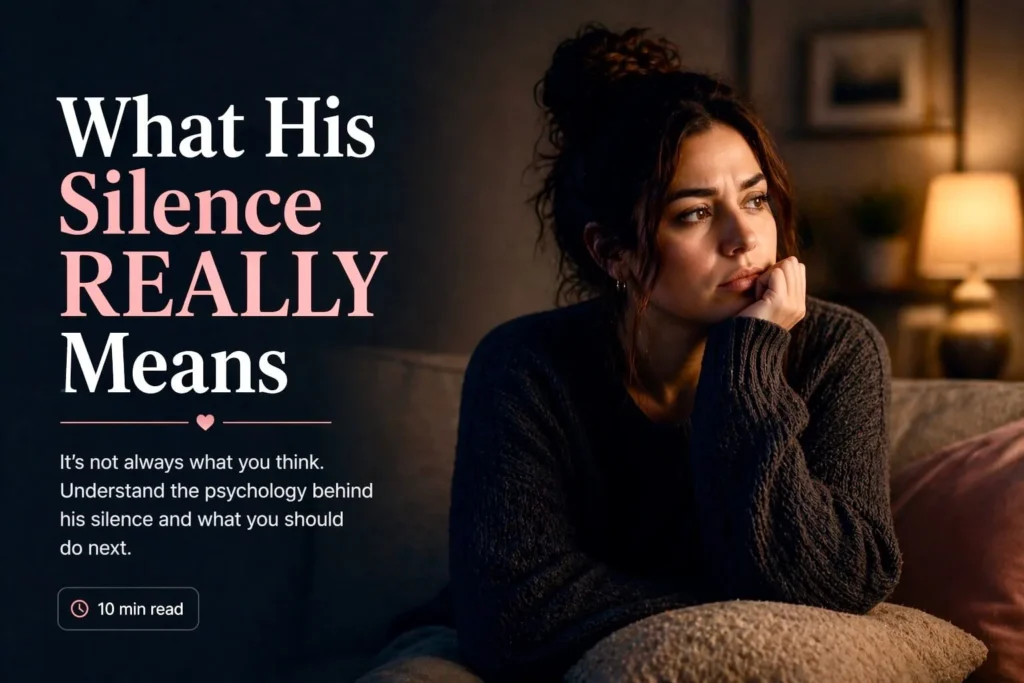 What His Silence REALLY Means