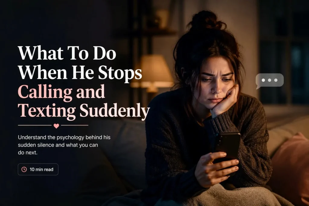 What To Do When He Stops Calling and Texting Suddenly