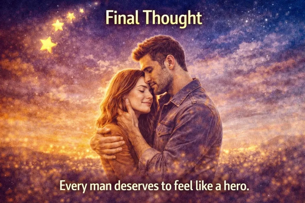 final thought hero instinct in a man emotional attachment love connection romantic couple deep relationship psychology message