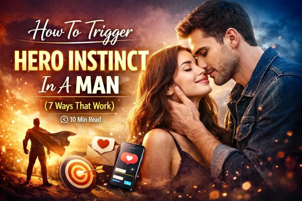 How to trigger hero instinct in a man 7 ways that work psychology based relationship guide romantic couple emotional connection concept