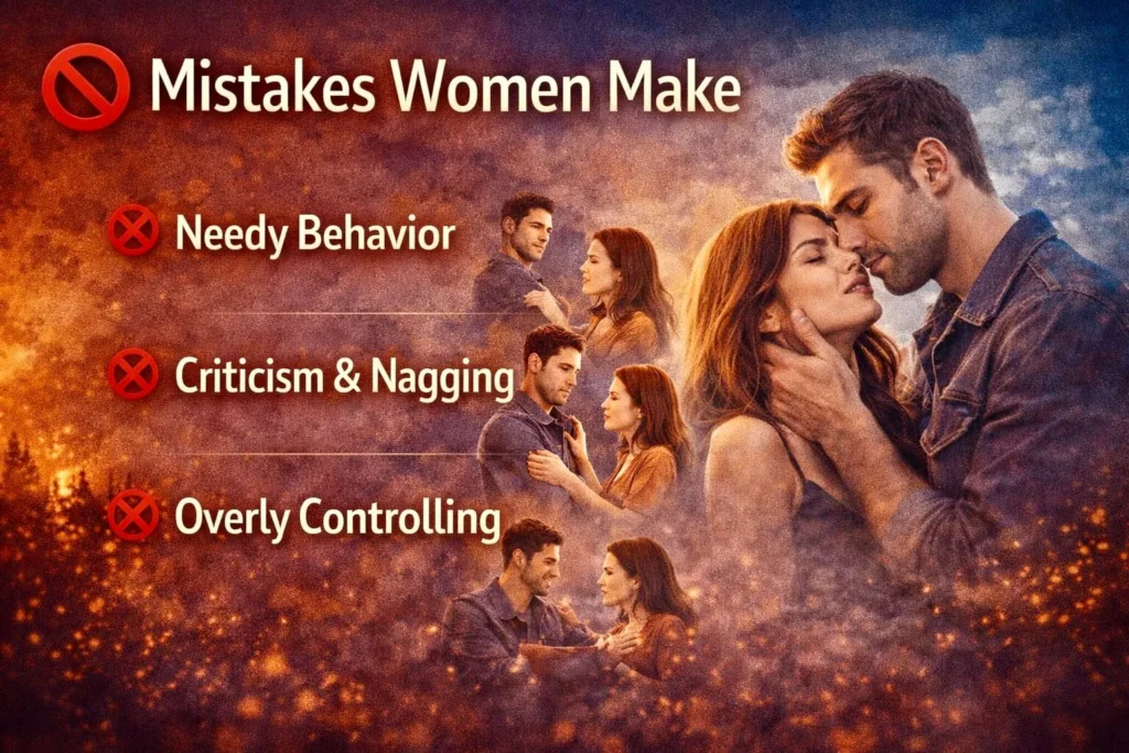 common mistakes women make in relationships over texting chasing attention emotional mistakes that push men away psychology guide