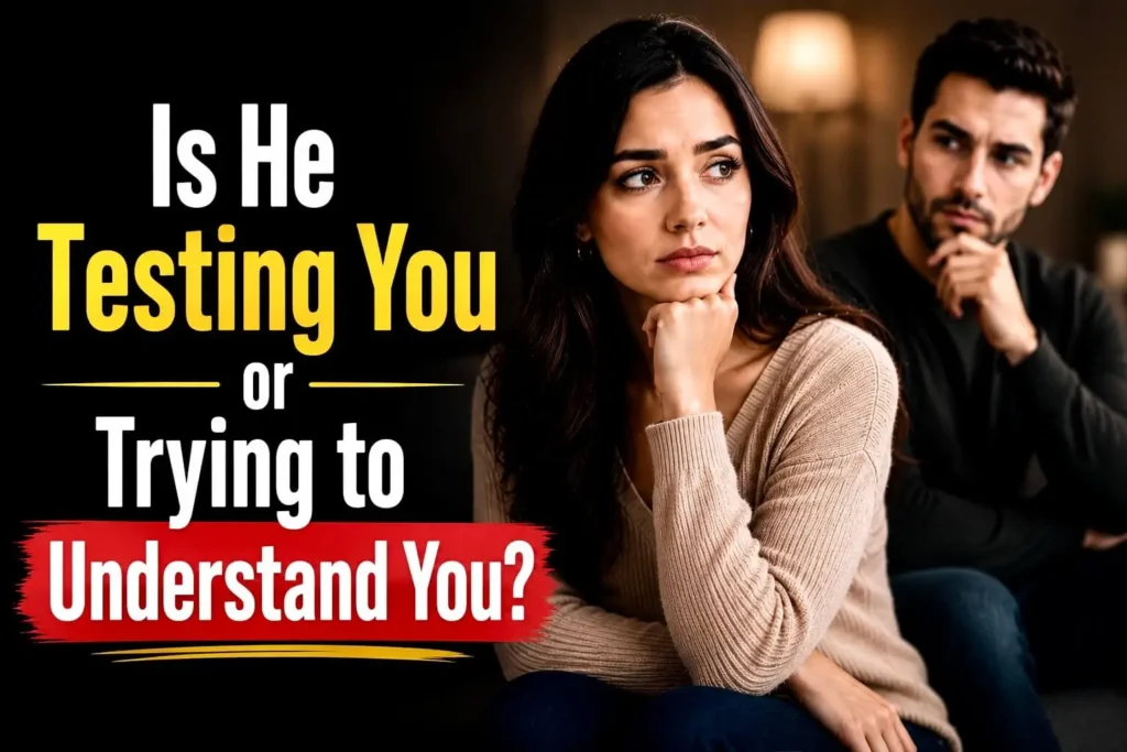 Is he testing you or trying to understand you relationship psychology and male behavior