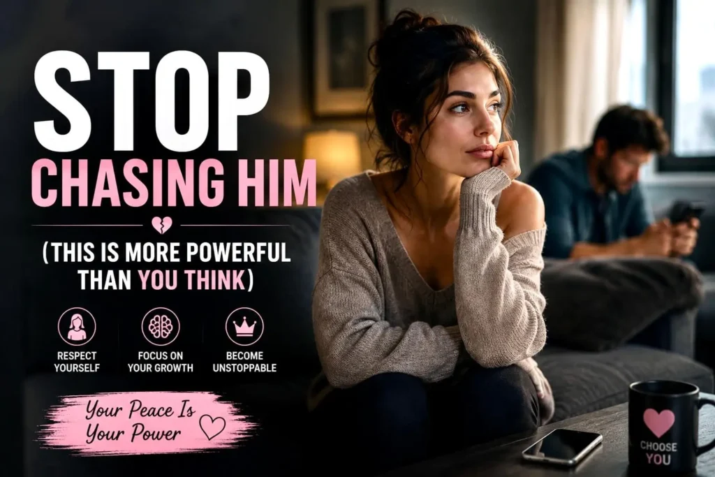 woman ignoring phone thinking deeply