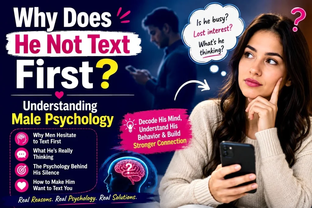 Why does he not text first understanding male psychology in relationships
