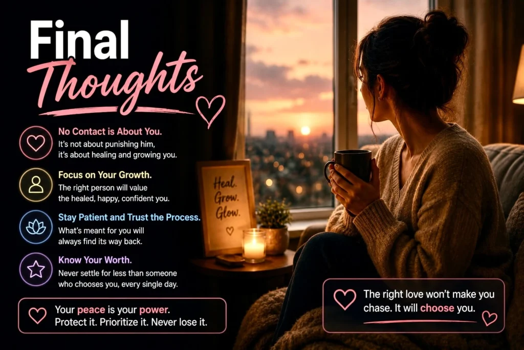 Woman sitting peacefully by a window at sunset, reflecting on healing, self-growth, and moving forward after a breakup.