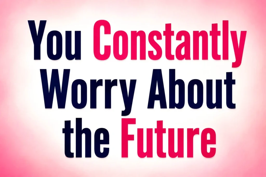 Anxious person worrying about the future of their relationship and fear of uncertainty.