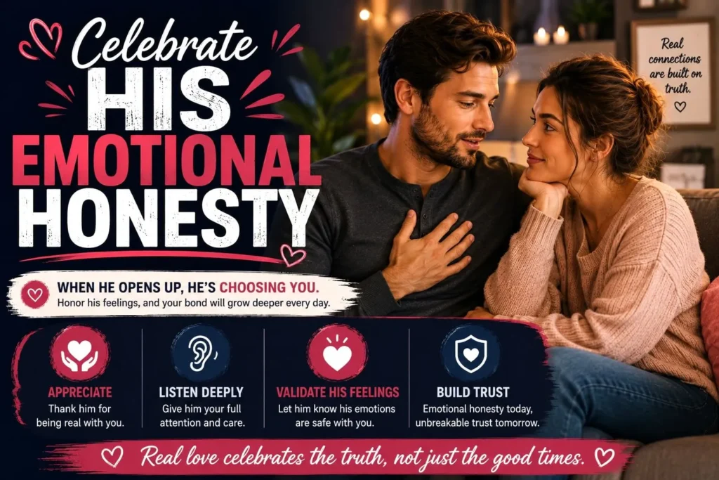 A couple sharing an honest emotional conversation, highlighting trust, vulnerability, and emotional openness in a loving relationship.