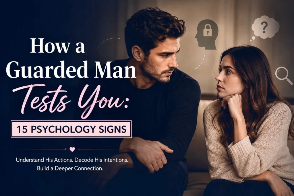 How a Guarded Man Tests You: 15 Psychology Signs