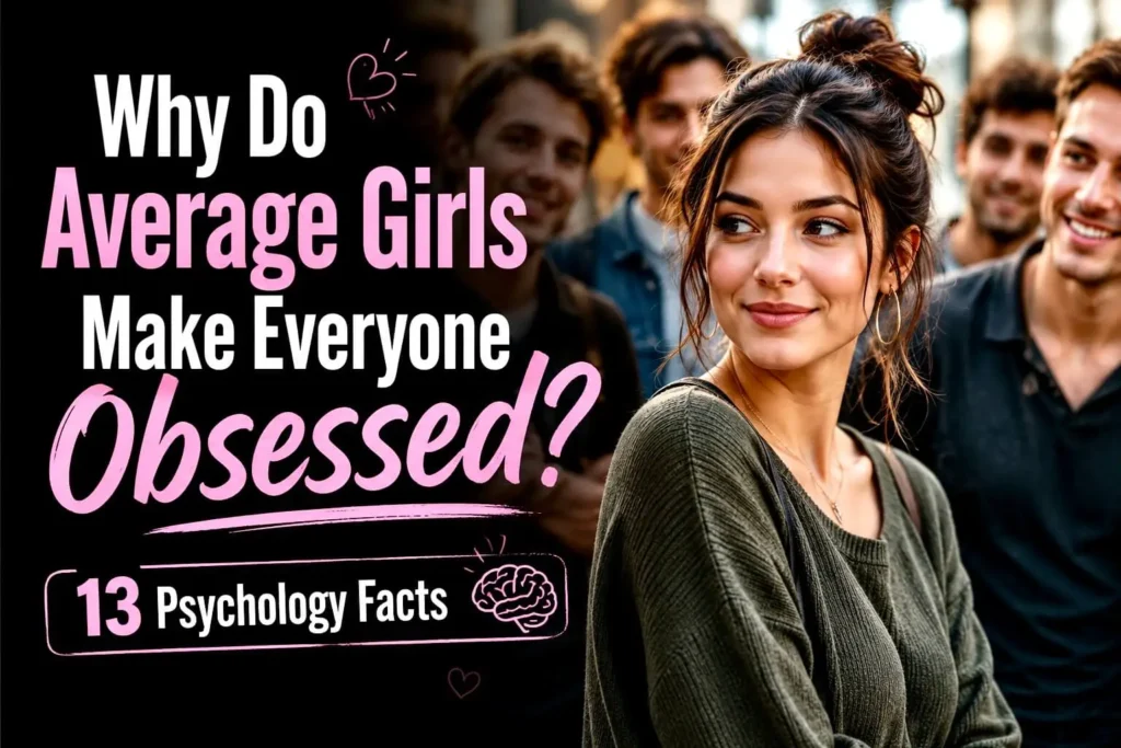 Why Do Average Girls Make Everyone Obsessed? 13 psychology facts explaining confidence, emotional attraction, and female psychology.