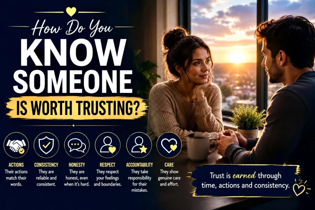 How to know someone is worth trusting through honesty consistency and respect