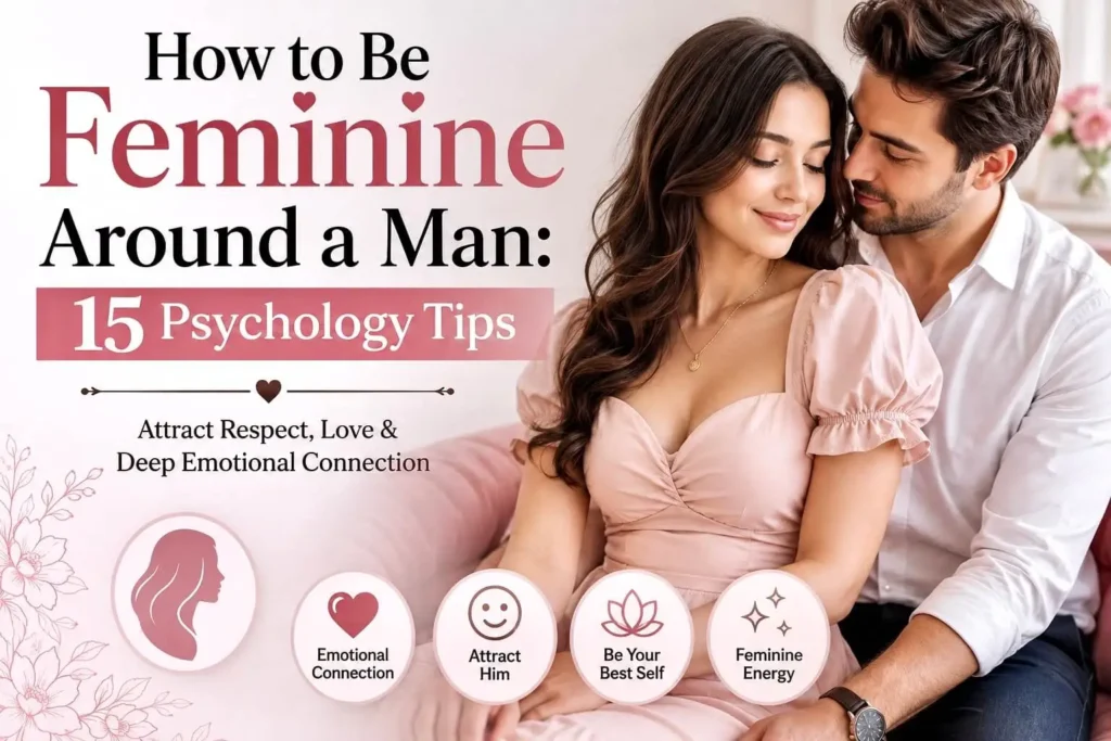 How to Be Feminine Around a Man: 15 Psychology Tips