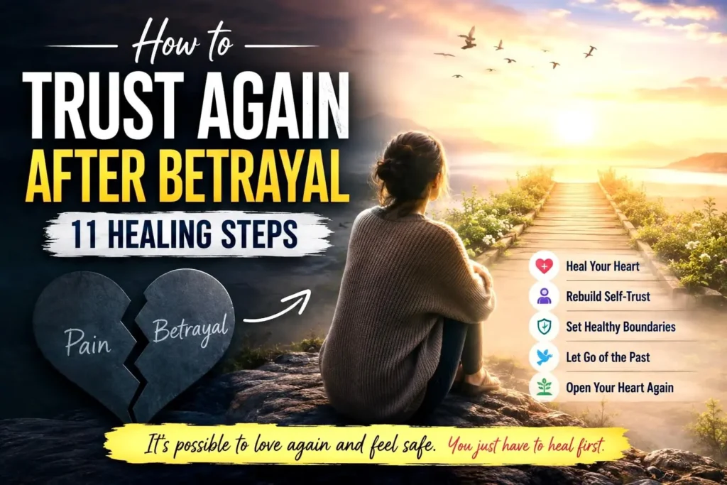 How to trust again after betrayal with 11 healing steps for rebuilding trust
