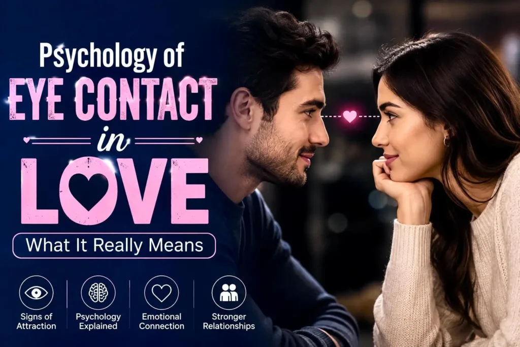 sychology of eye contact in love and what romantic eye contact really means