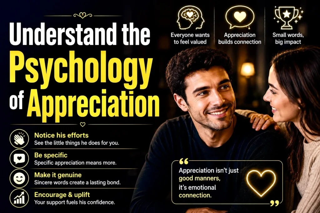 Understand the psychology of appreciation in relationships