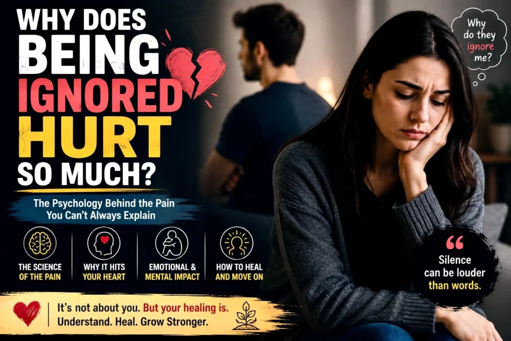 Why being ignored hurts showing the emotional pain caused by silence and rejection